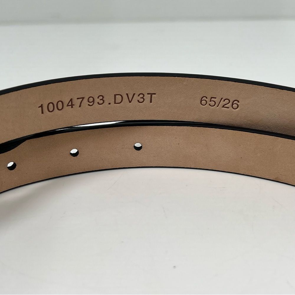 $575 Versace Medusa Belt Leather Gold Buckle Belt Women 65 cm /26 Inches Size S - Picture 5 of 7
